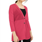 Cardigan feminino Alfani Ottoman rosa tamanho pequeno médio