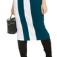 Vestido suéter feminino com blocos de cores da INC International Concepts, verde, tamanho pequeno XL