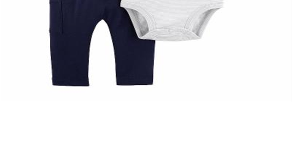 Conjunto de body Carter's Boy 2 peças azul bebê tamanho 9MOS
