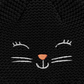 Chapéu de gato Carter's Baby Girl's preto tamanho 3-9 meses