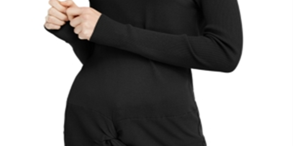 Suéter feminino Twisted da INC International Concepts, preto, tamanho X-S