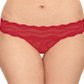 Biquíni feminino de renda Kiss da B.tempt'd By Wacoal, vermelho, tamanho grande