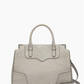 Bolsa feminina Rebecca Amorous Nubuck cinza tamanho regular