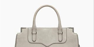 Bolsa feminina Rebecca Amorous Nubuck cinza tamanho regular
