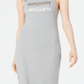 Vestido MIDI com estampa de logotipo Alex da Superdry, cinza, tamanho 12