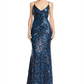 Vestido de lantejoulas Avery G feminino verde tamanho 6