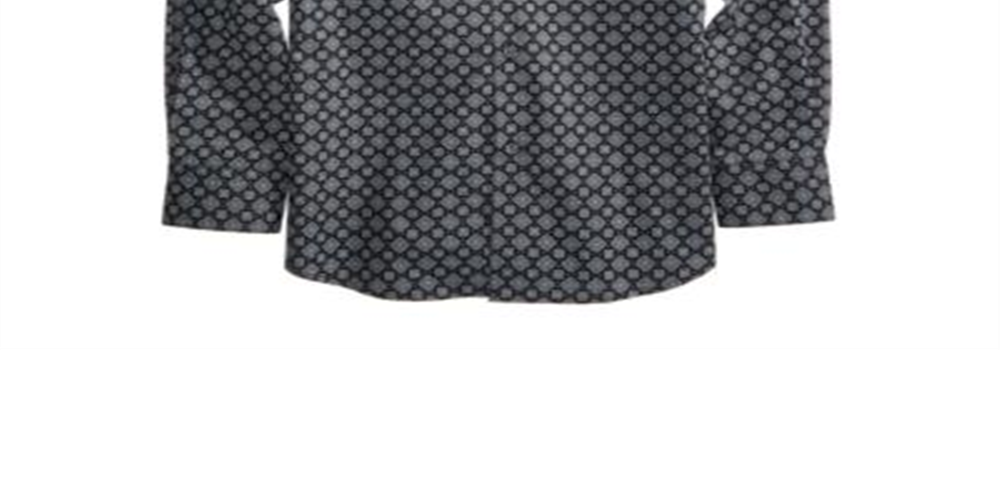 Camisa estampada em mosaico DKNY Big Boy's preta/cinza tamanho 10