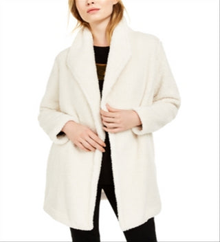 Jaqueta Calvin Klein Fleece Flyaway Feminina Branca Tamanho P