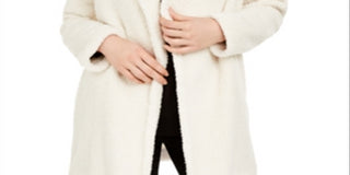 Jaqueta Calvin Klein Fleece Flyaway Feminina Branca Tamanho P