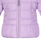 Jaqueta acolchoada com capuz e acabamento em pele sintética Weathertamer para meninas, roxa, tamanho 5/6