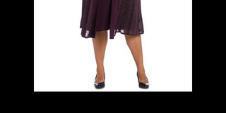 Vestido com colar e jaqueta brilhante feminino R &amp; M Richards, preto, tamanho 0