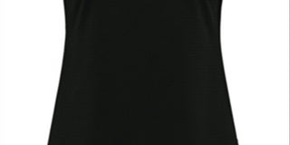Ideology Women's Textured Mesh TrimTop Black- Size S