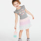 Vestido de tule para aniversário de menina Epic Threads, cinza, tamanho 4T