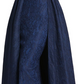 Mac Duggal Vestido longo de renda com sobressaia feminino, azul marinho, tamanho 16