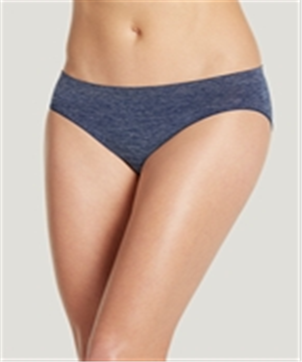 Calcinha de biquíni Jockey feminina lisa e brilhante, sem costuras, mesclada, rosa choque, tamanho 7