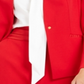 Calvin Klein Blazer Feminino de Botão Único Vermelho Tamanho 2