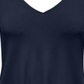 JM Collection Top feminino com amarração frontal, azul, tamanho grande