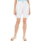 Shorts Curvados Karen Scott Feminino Branco Tamanho 16