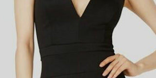 Vestido curto com alças finas e decote em V, estilo sundae, preto, tamanho grande, para mulheres