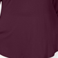 JM Collection Top feminino plus size com decote redondo Berry tamanho 0X