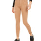 Calça skinny feminina de couro sintético 7 for All Mankind, marrom, tamanho 31