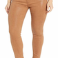 Calça skinny feminina de couro sintético 7 for All Mankind, marrom, tamanho 31