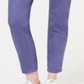 Calça chino elástica feminina Maison Jules com frente lisa e tornozelo, azul, tamanho 12