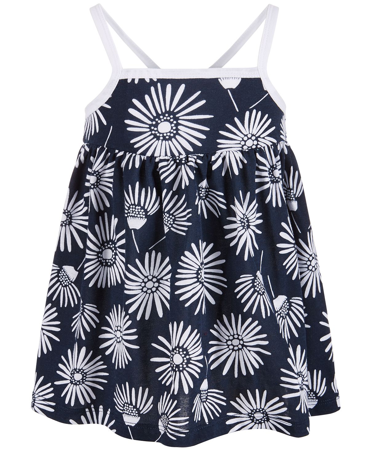 Vestido de verão estampado para meninas First Impressions, azul, tamanho 3-6 meses