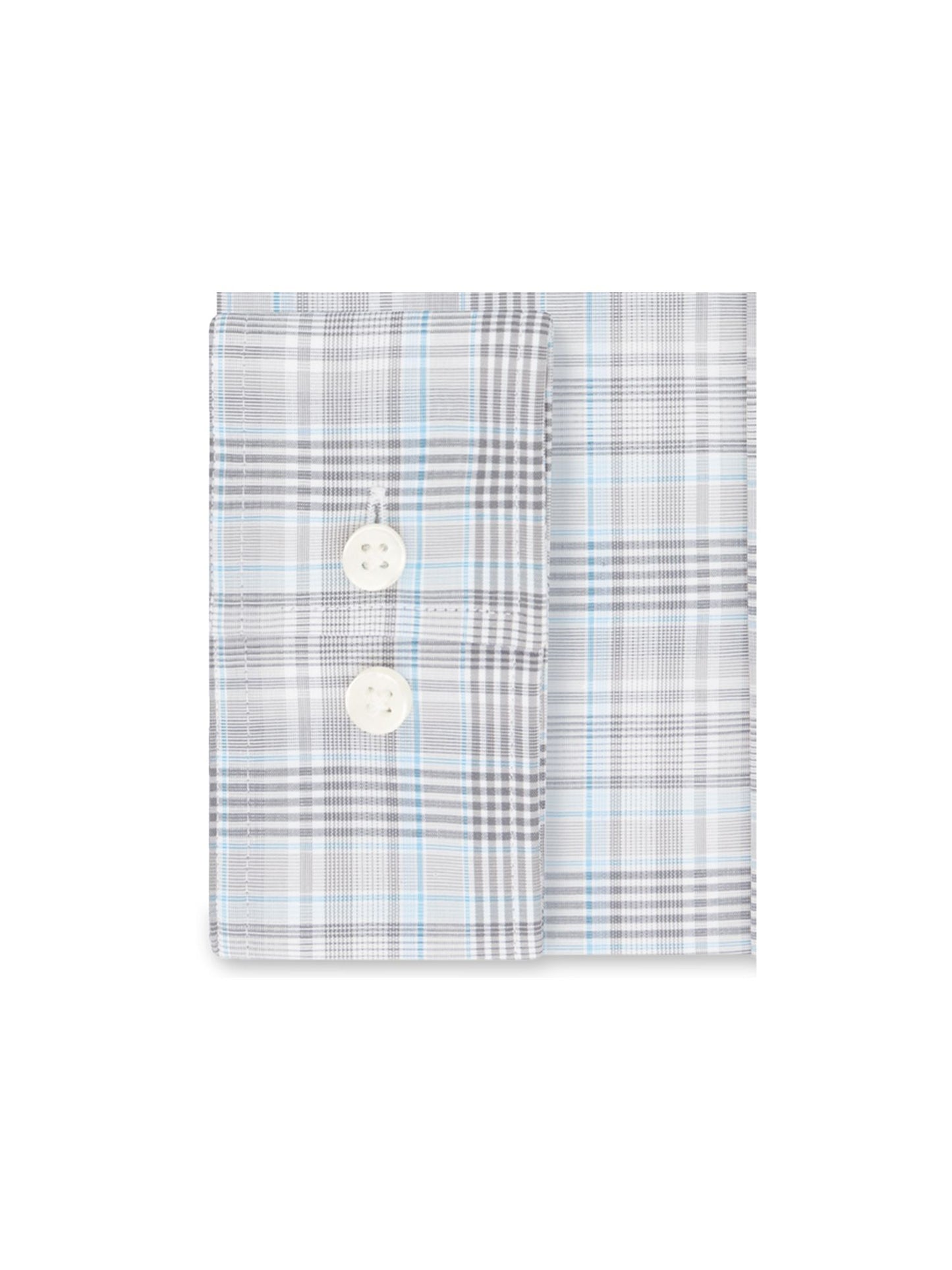 Camisa social masculina xadrez Michael Kors com gola cinza, tamanho 32-33