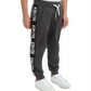 Calça de moletom Tommy Hilfiger infantil Shango com listras laterais em lã cinza, tamanho 3T