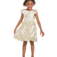 Vestido bordado recortado para meninas Rare Editions, tamanho 2T, branco