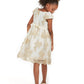 Vestido bordado recortado para meninas Rare Editions, tamanho 2T, branco