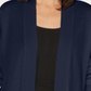 Karen Scott Cardigan Feminino Frente Aberta Azul Tamanho Pequeno GG