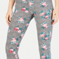 Leggings femininas modeladoras florais da INC International Concepts, pretas e brancas, tamanho X-S