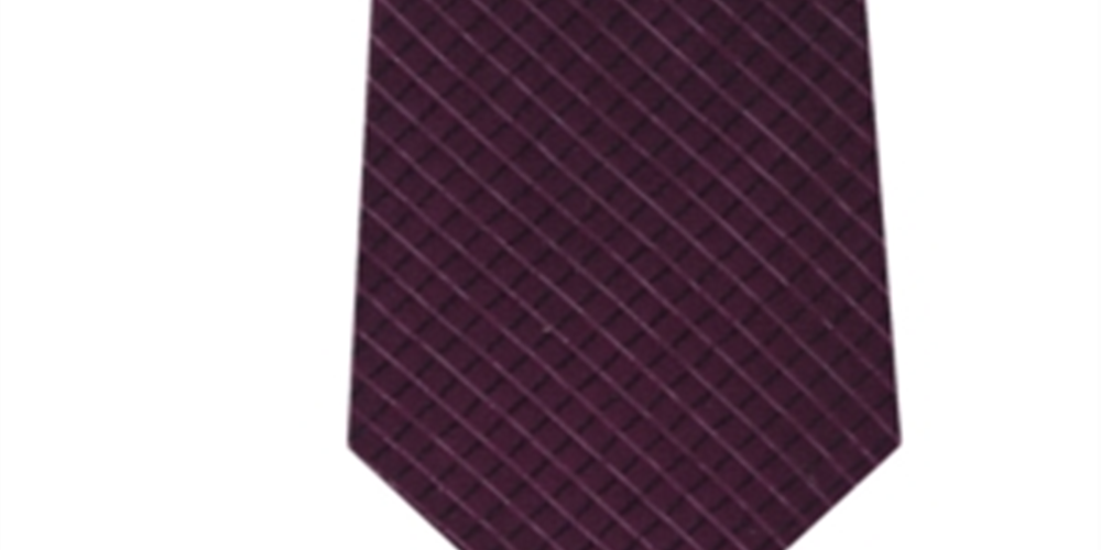 Gravata Calvin Klein Masculina Micro Check Classic Vermelha Tamanho Regular
