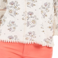 Blusa feminina estampada com manga lanterna estilo &amp; co, branca, tamanho pequeno
