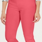 Calça feminina Charter Club Cambridge Skinny Tummy Control Rosa Tamanho 6