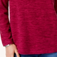 Karen Scott Sport Space Dye Microfleece Top Feminino Roxo Tamanho XS