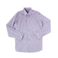 Camisa social masculina com estampa geométrica Tasso Elba, azul, tamanho pequeno