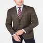Ralph Lauren Masculino Classic Fit Stretch Xadrez Sport Coat Marrom Tamanho 40-R