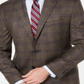 Ralph Lauren Masculino Classic Fit Stretch Xadrez Sport Coat Marrom Tamanho 40-R