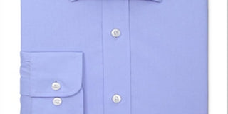 Camisa masculina de algodão com botões Nautica, azul, tamanho 34x35