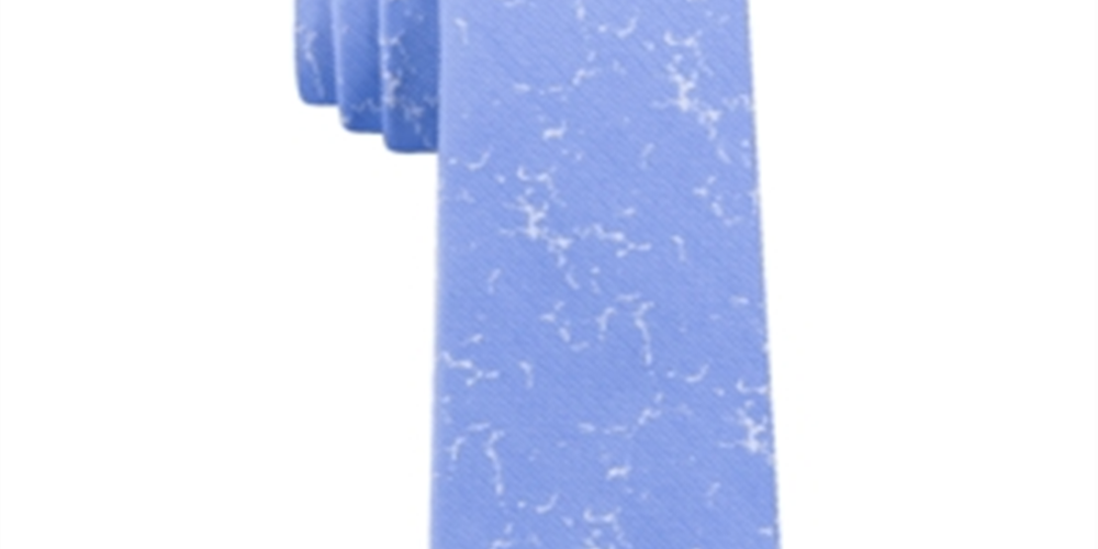 Calvin Klein Organic Matte Skinny Abstract Gravata Azul Masculina Tamanho Regular