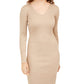 Vestido justo com glitter da moda feminino Planet Gold, amarelo, tamanho XX-S
