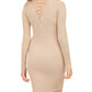 Vestido justo com glitter da moda feminino Planet Gold, amarelo, tamanho XX-S