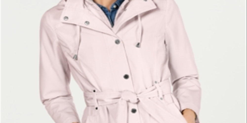 Capa de chuva com cinto feminina Nautica rosa tamanho M