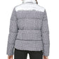 Jaqueta Puffer Calvin Klein Feminina Pied-de-poule Prata Tamanho X-S