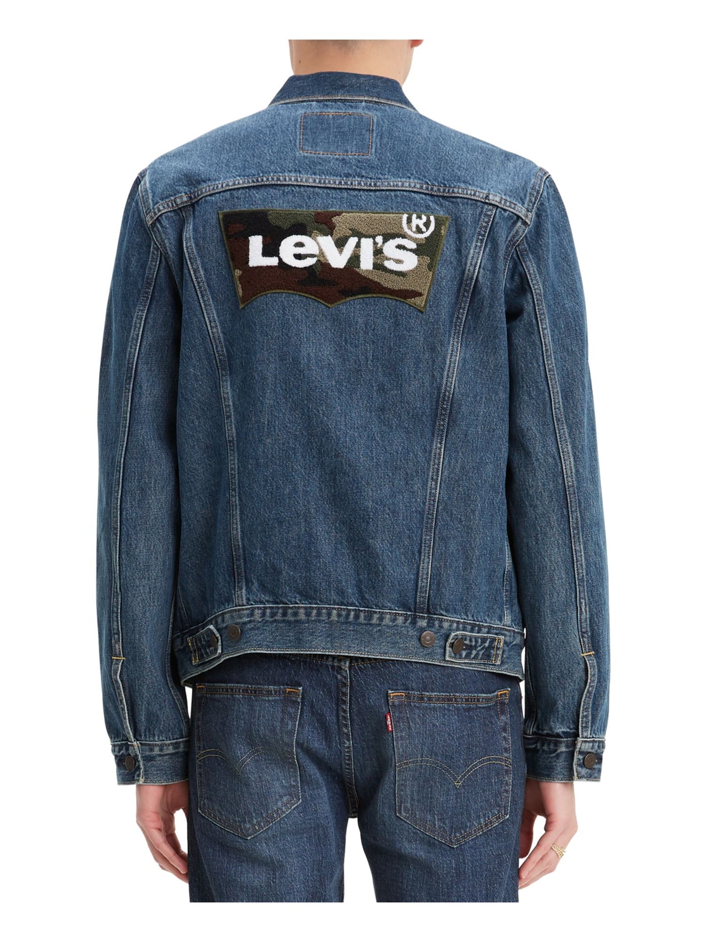 Jaqueta Trucker Masculina Levi's Azul Tamanho Grande
