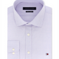 Camisa social masculina Tommy Hilfiger Slim Fit Stretch Check Roxa Tamanho G