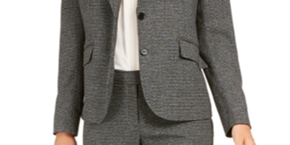 Terno feminino Kasper, blazer de dois botões para escritório, tamanho 12